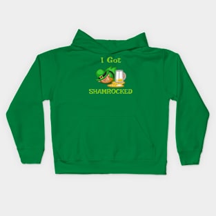 I Got Shamrocked on St Patrick's Day Kids Hoodie